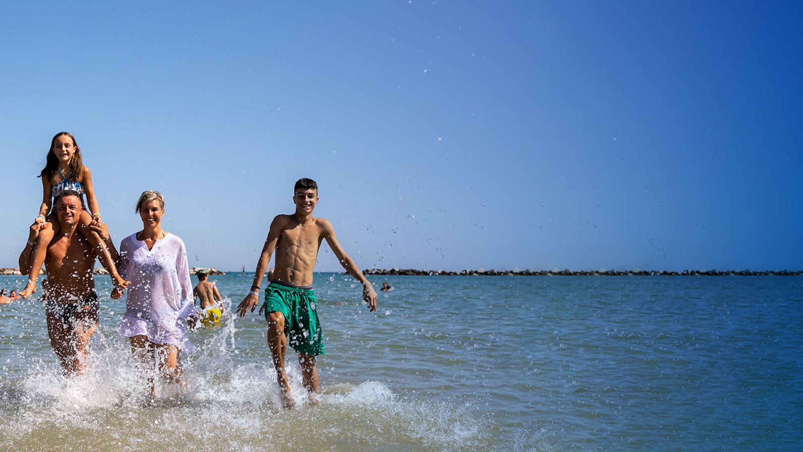 Sea and family