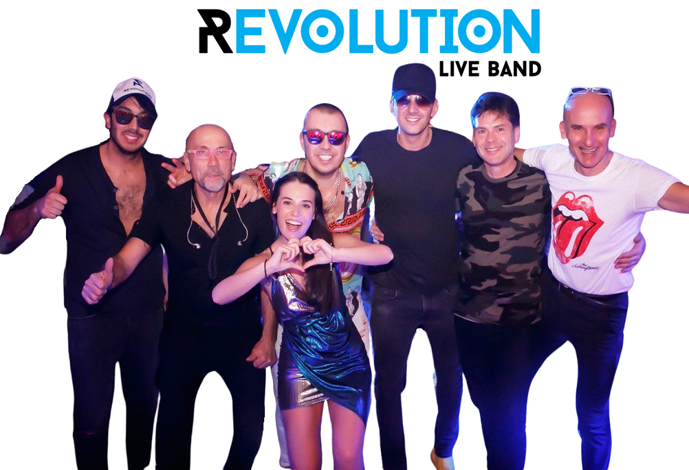 Revolution-Foto Band con scritta (1)
