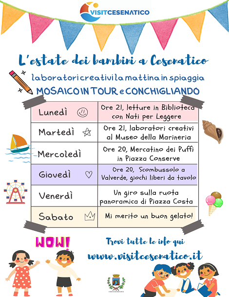 L'estate dei bambini Cesenatico 2025